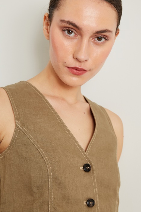 Gilet in lino