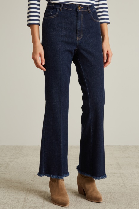 Jeans flare in denim