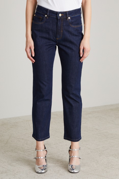 Jeans dritti in denim