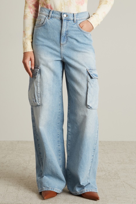 Denim cargo jeans Intrend - 2