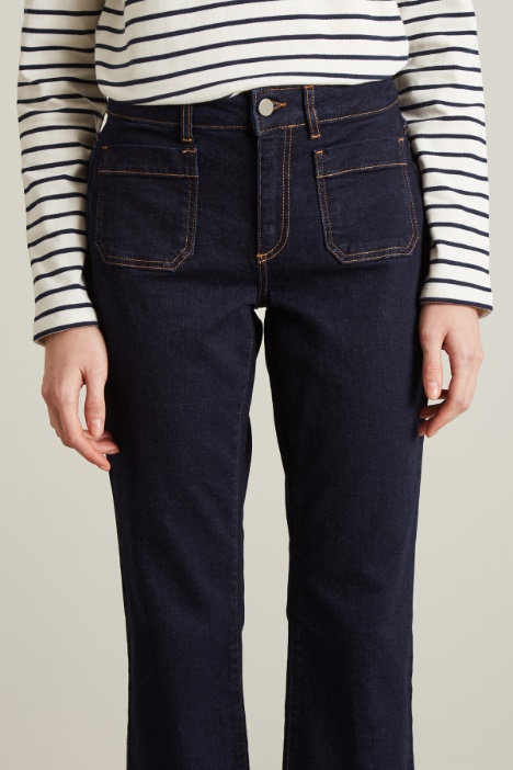 Flared jeans with fringed edges Intrend - 2