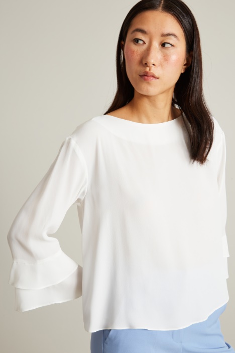 Blusa con volant