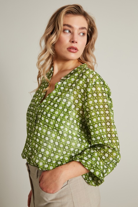 Blusa in georgette