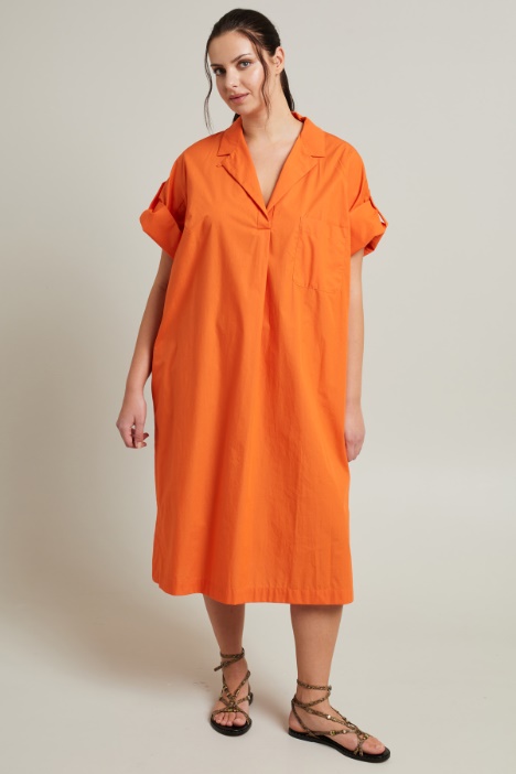 Vestido de popelina de algodón