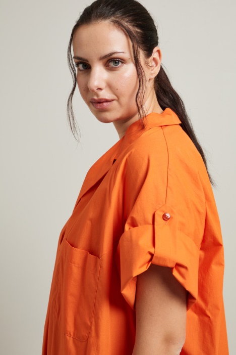 Vestido de popelina de algodón