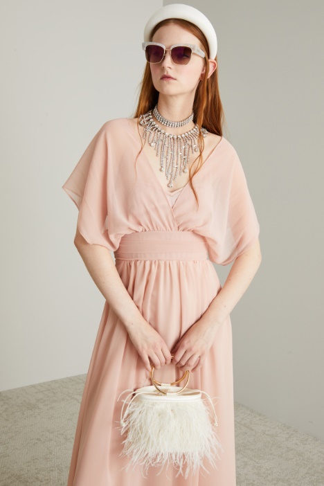 Abito lungo in georgette