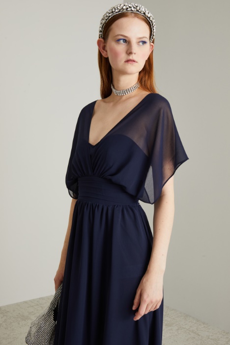 Long georgette dress Intrend - 3