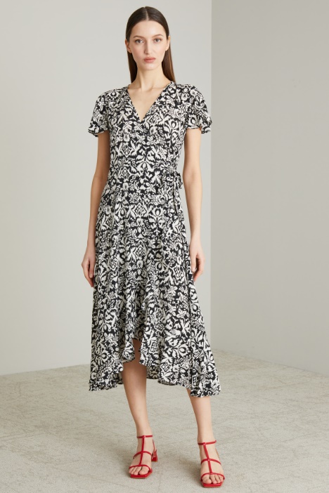 Abito in viscosa stampato
