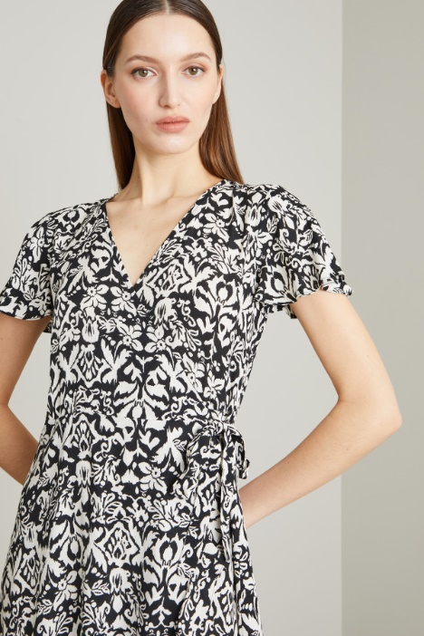 Abito in viscosa stampato