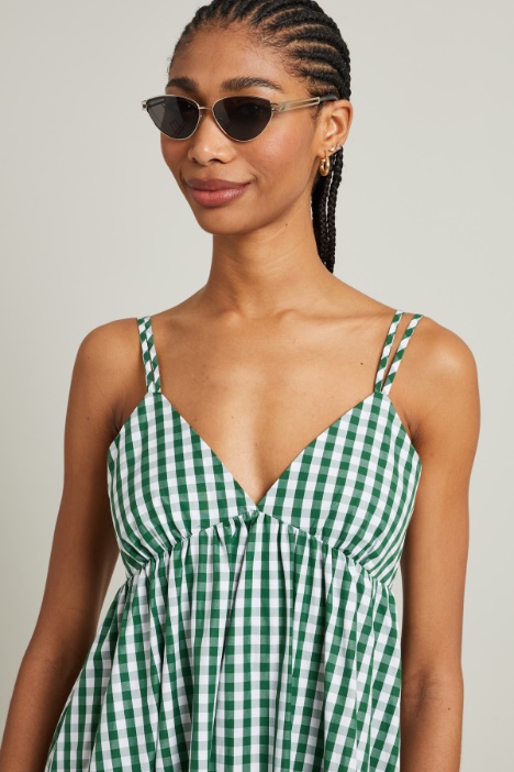 Vestido con motivos de volantes