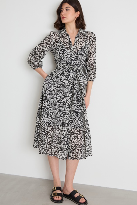 Abito chemisier in mussola