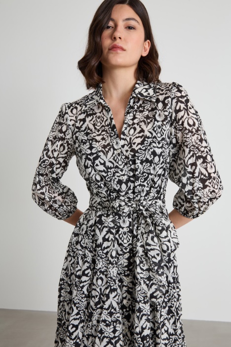 Abito chemisier in mussola