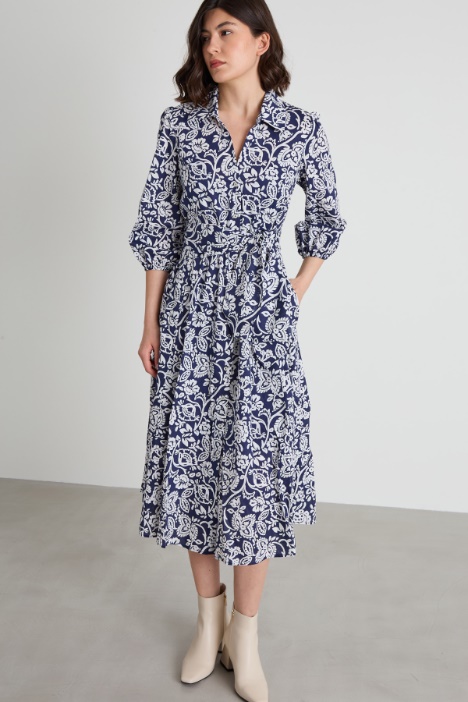 Abito chemisier in mussola