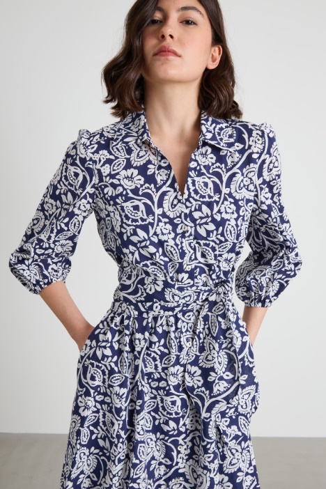 Abito chemisier in mussola