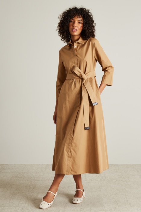 Chemisier in raso di cotone