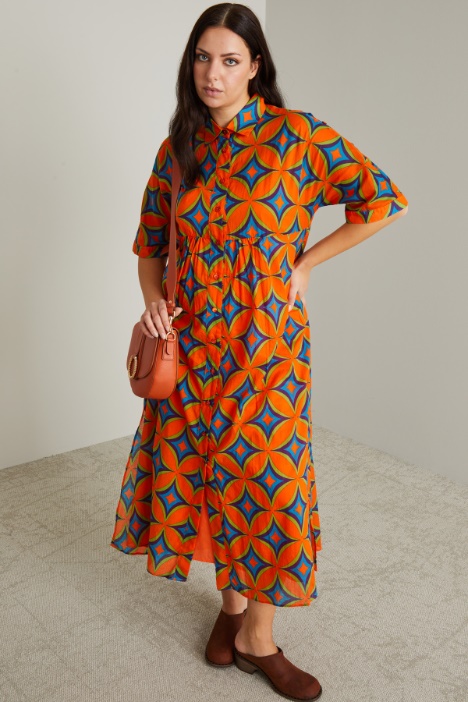 Abito in mussola stampata