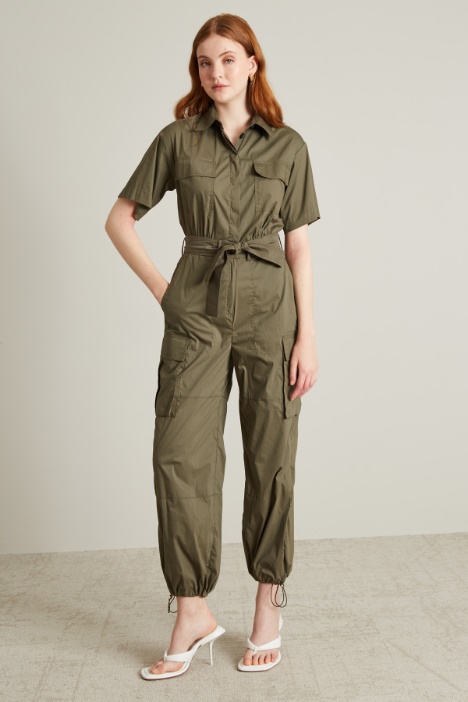 Tuta cargo in cotone