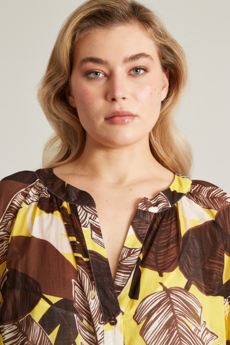 Camicia in voile di cotone