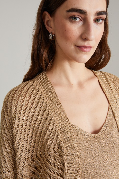 Cardigan lurex