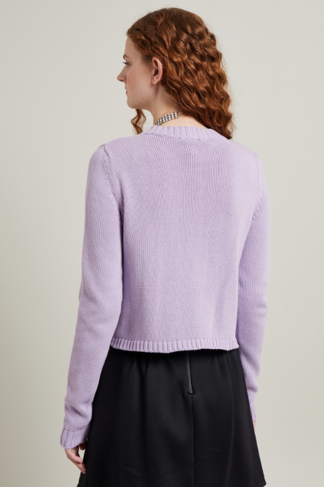 Maglia in cotone con intarsio Intrend - 2