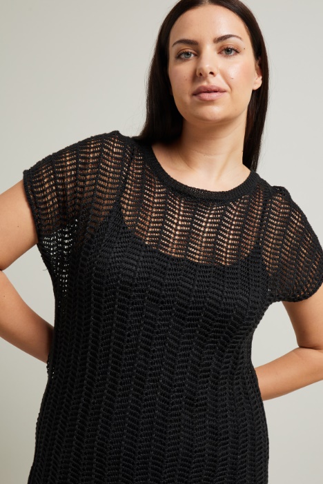 Maglia traforata in cordonetto