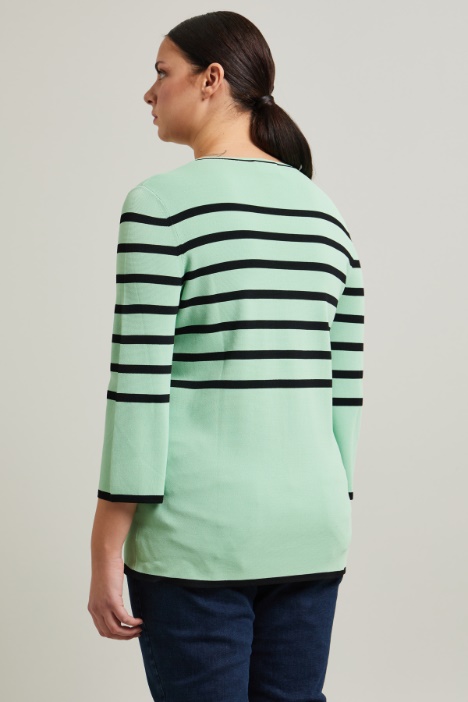 Maglia in viscosa a righe