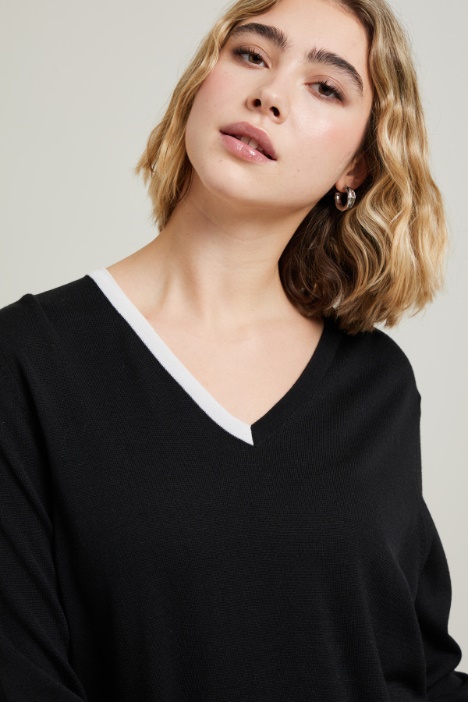 Jersey con detalles en contraste