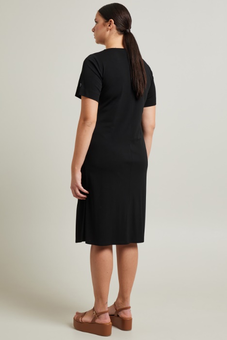 Abito in jersey crépe