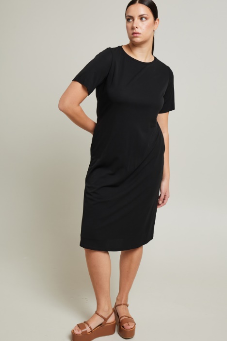 Abito in jersey crépe