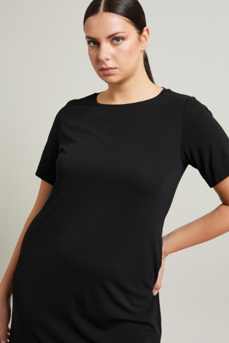 Abito in jersey crépe