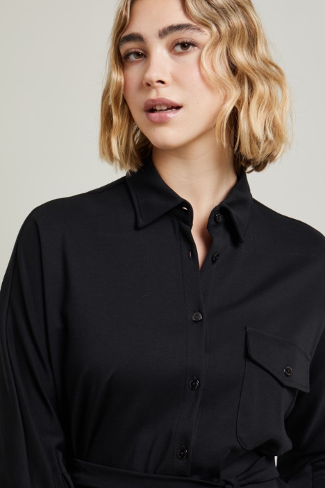 Abito chemisier in jersey