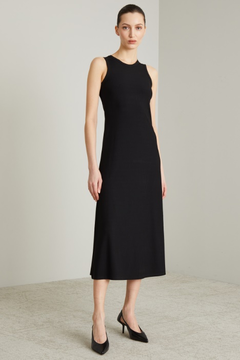 Vestido de jersey acanalado