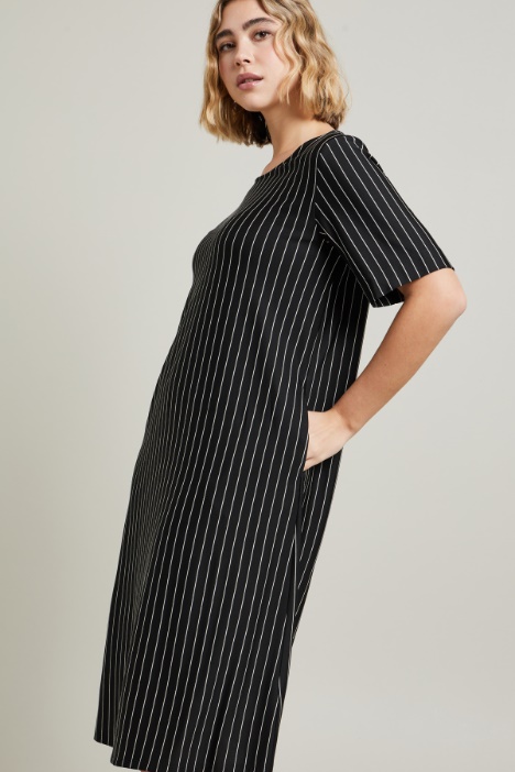 Striped jersey dress Intrend - 3