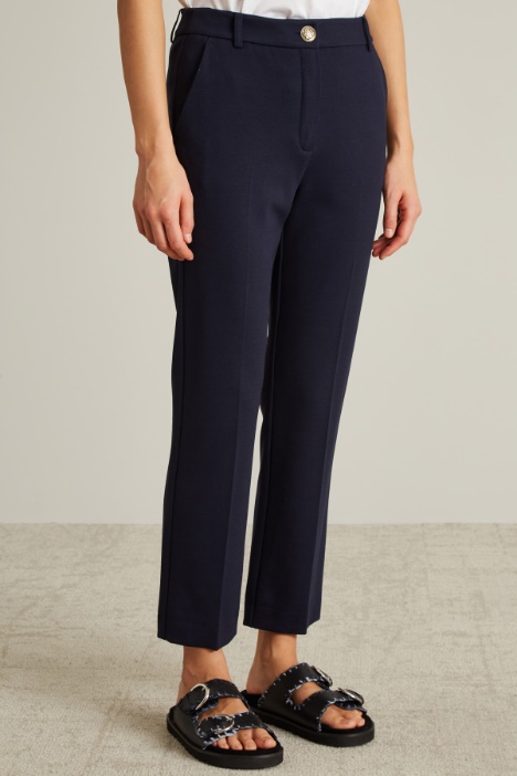 Pantaloni a sigaretta in jersey