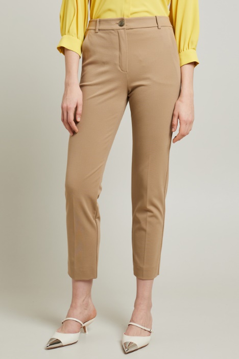 Pantaloni a sigaretta in jersey