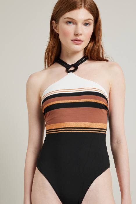 Costume intero jacquard