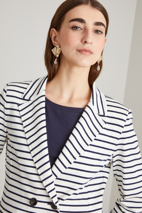 Blazer doppiopetto in jersey