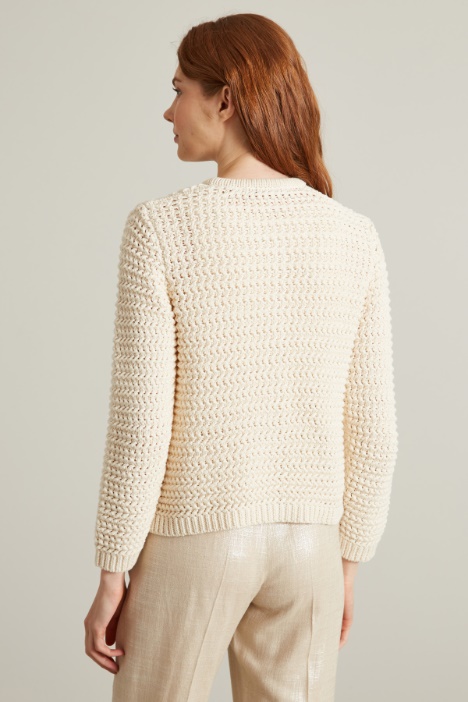 Giacca in cotone crochet