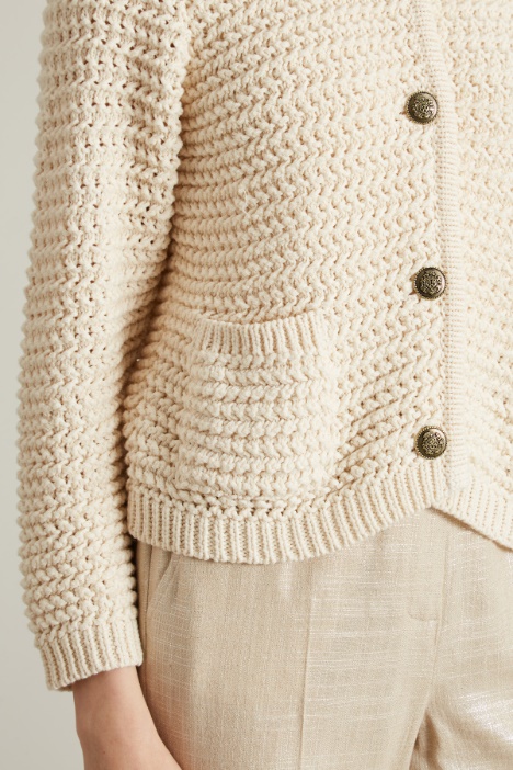 Giacca in cotone crochet