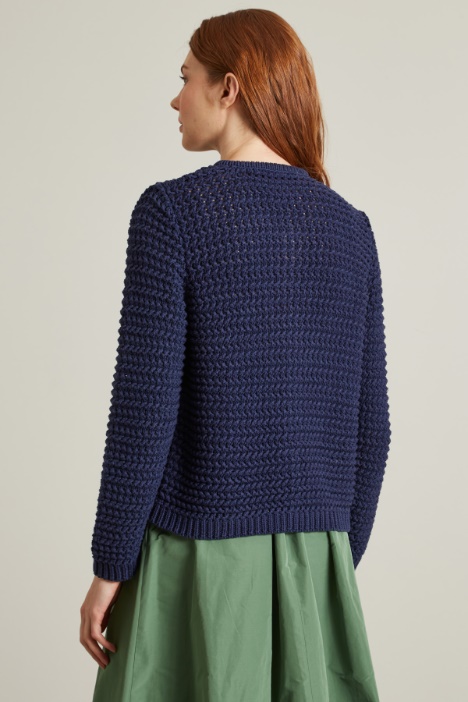 Giacca in cotone crochet