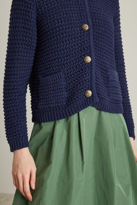 Giacca in cotone crochet