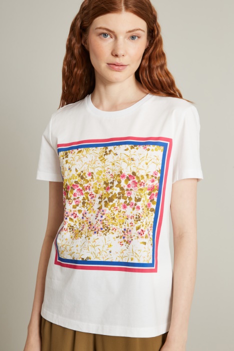 T-shirt in cotone con stampa