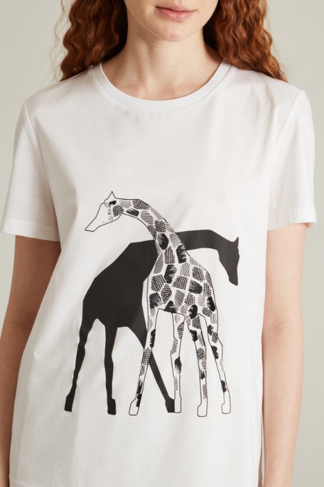 T-shirt in cotone con stampa
