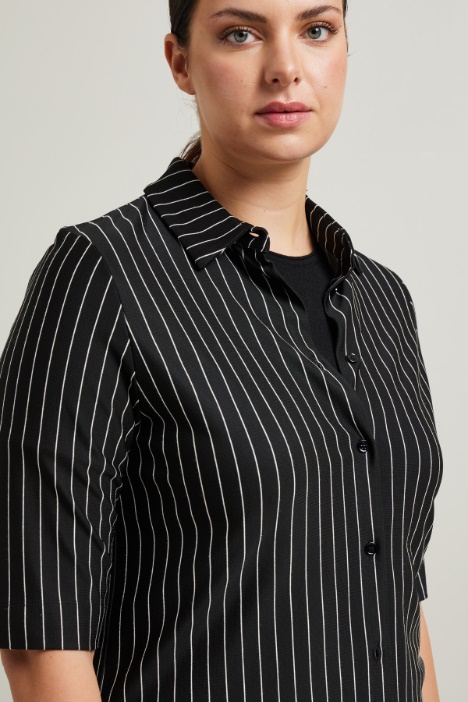 Camicia in jersey a righe