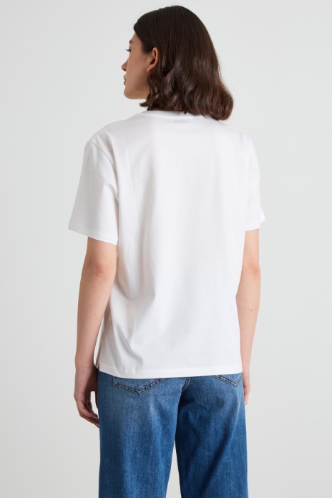T-shirt girocollo con stampa