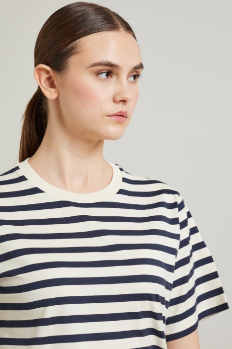 T-shirt in jersey a righe