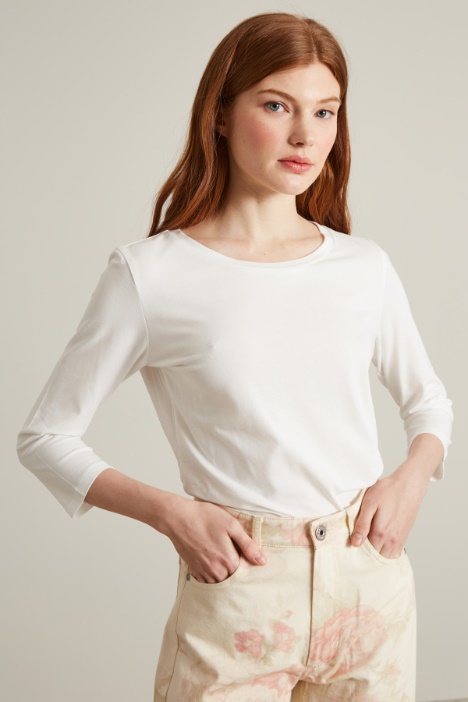 T-shirt con maniche a tre quarti Intrend