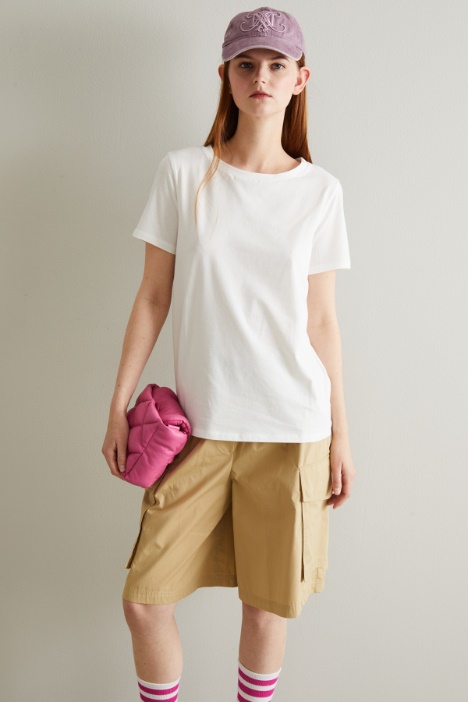 T-shirt girocollo in jersey Intrend