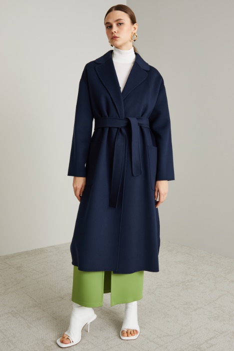 Cappotto a vestaglia in panno