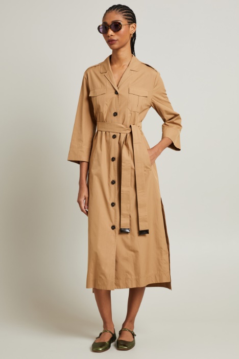 Abito chemisier in popeline